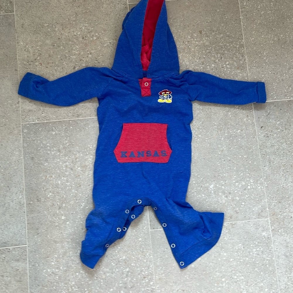 Jayhawks Baby Jay Onsie 6-12 months